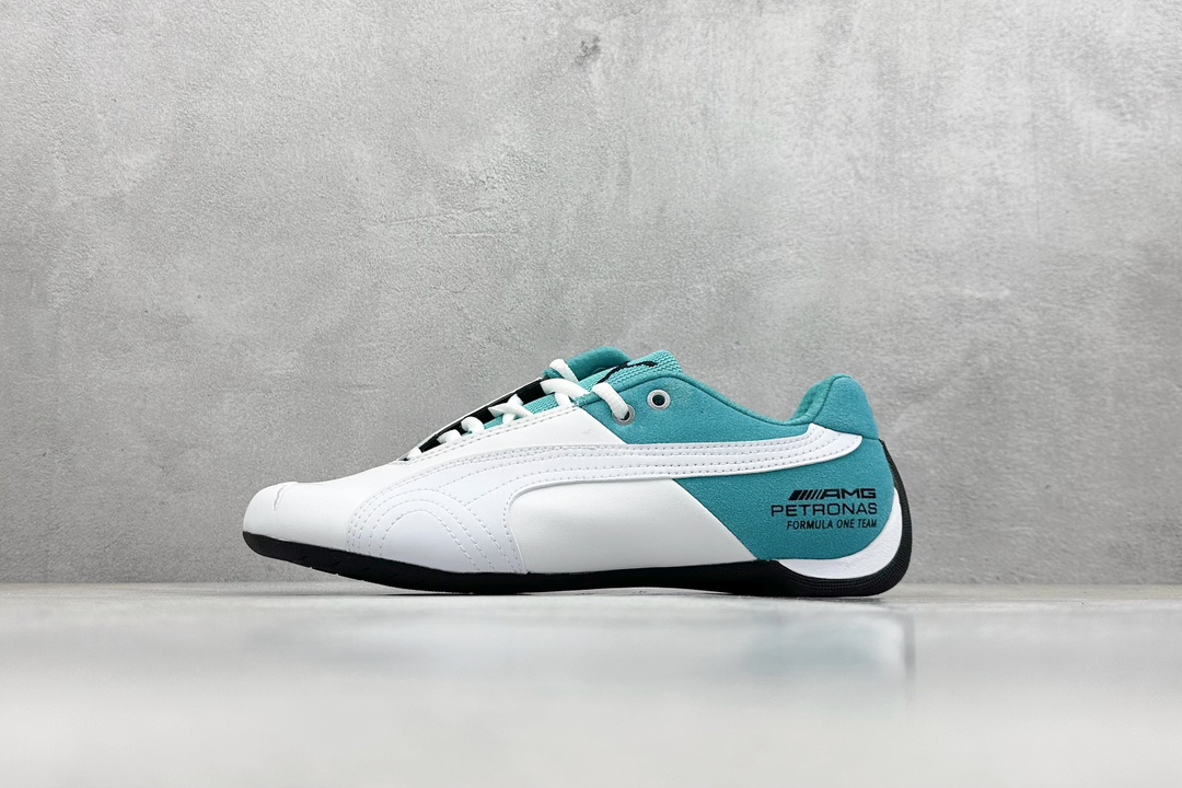 PUMA Future x SPARCO 联名 皮革牛皮织物 圆头休闲鞋 307891-01