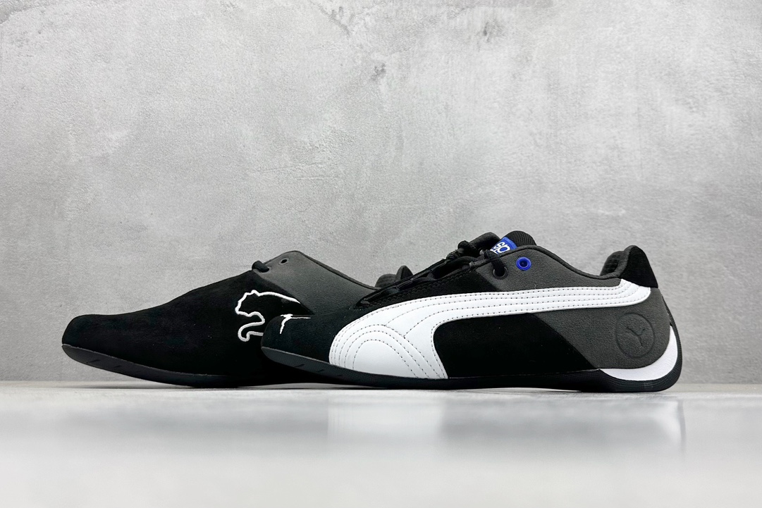 PUMA Future x SPARCO 联名 皮革牛皮织物 圆头休闲鞋 307936-01