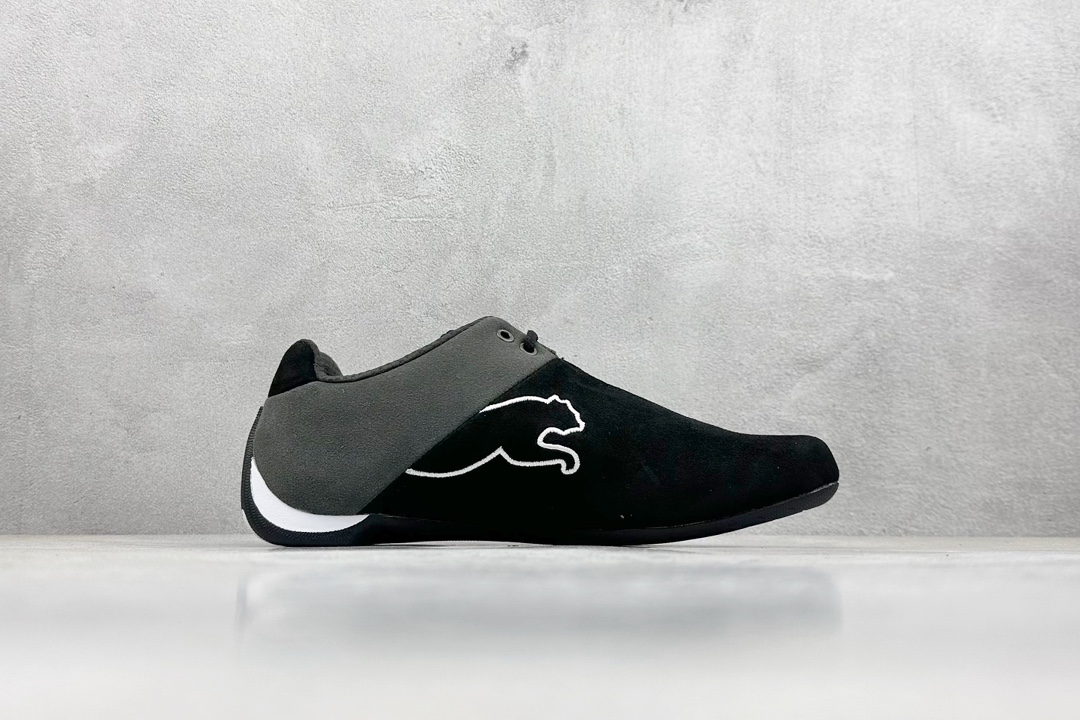 PUMA Future x SPARCO 联名 皮革牛皮织物 圆头休闲鞋 307936-01