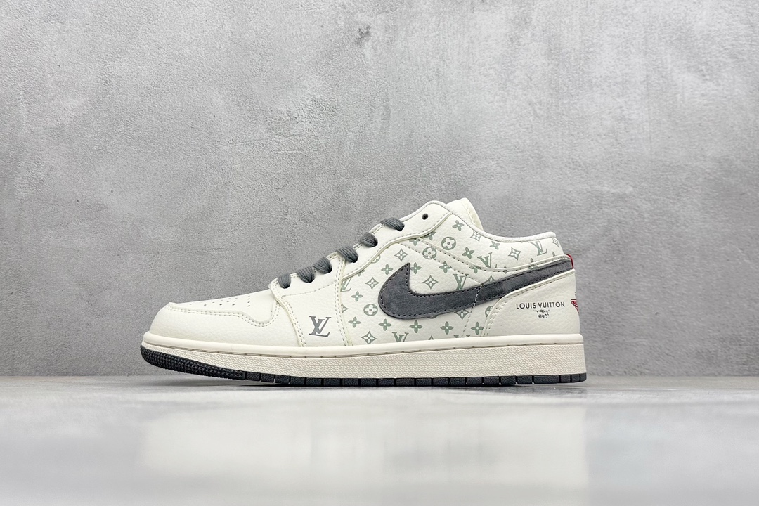 Air Jordan 1 Retro Low x Louis Vuitton 白灰 WG8850-010