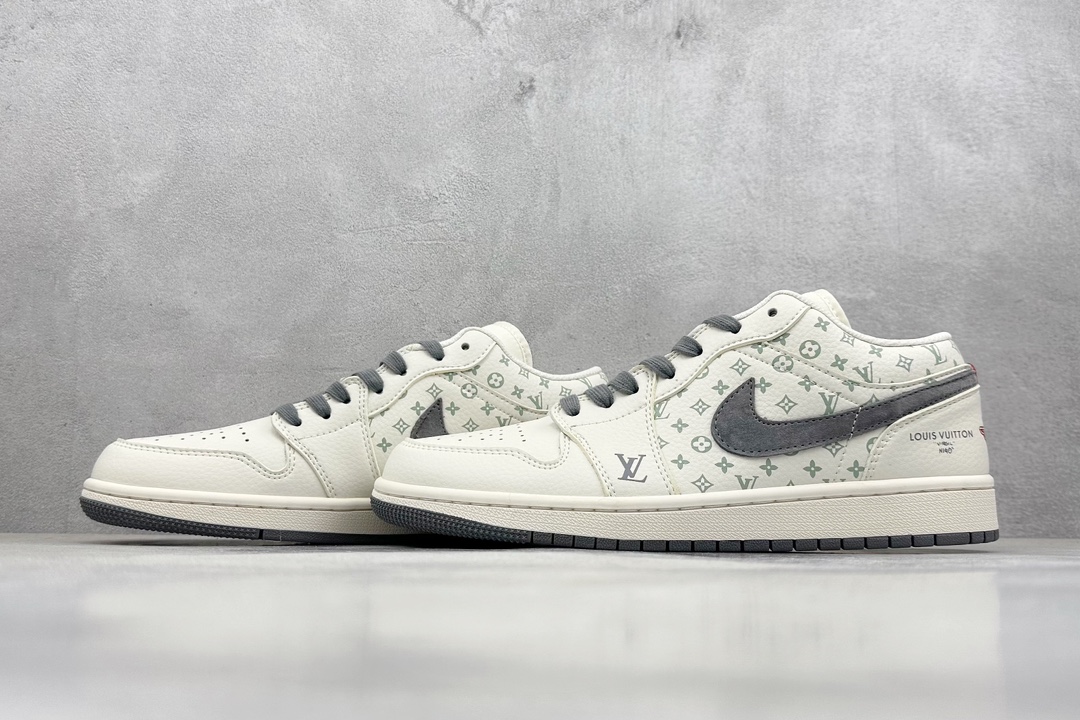 Air Jordan 1 Retro Low x Louis Vuitton 白灰 WG8850-010