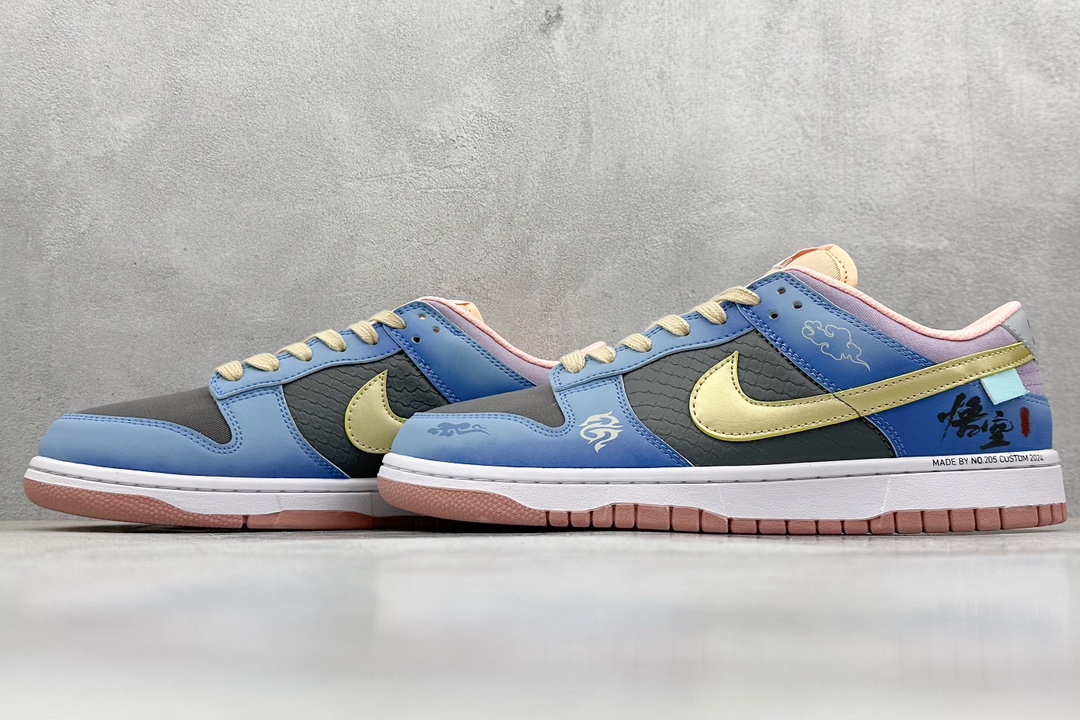 D NK Dunk Low 悟空 祥云龙纹耐磨轻便低帮板鞋 FB8895-601