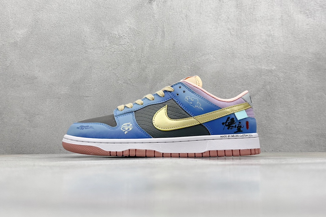 D NK Dunk Low 悟空 祥云龙纹耐磨轻便低帮板鞋 FB8895-601