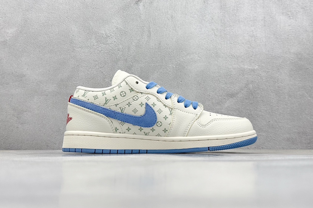 Air Jordan 1 Retro Low x Louis Vuitton 白蓝 WG8850-008