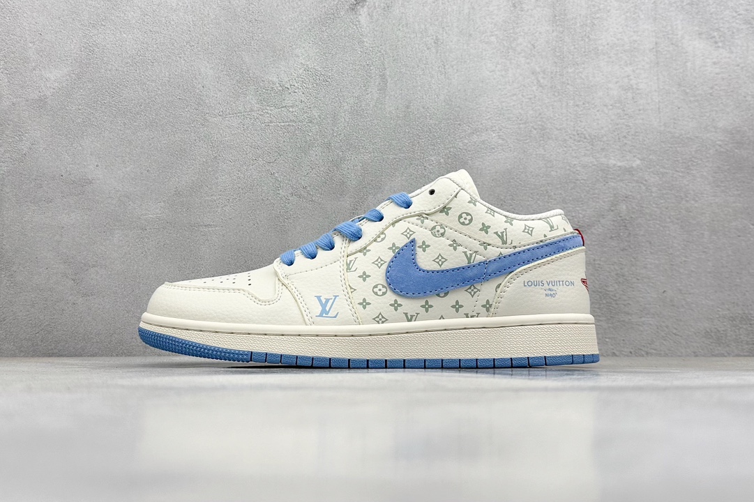 Air Jordan 1 Retro Low x Louis Vuitton 白蓝 WG8850-008