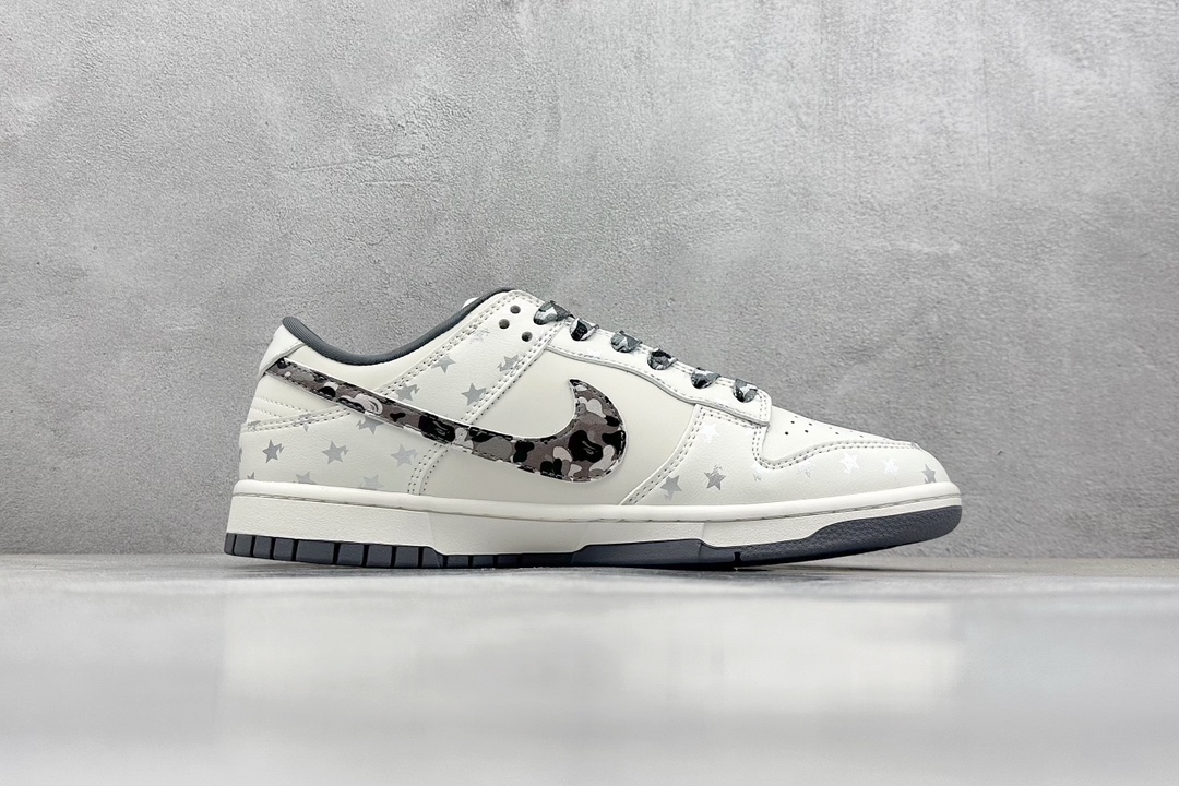 Nike SB Dunk Low x BAPE 白灰黑迷彩钩 DQ1098-351