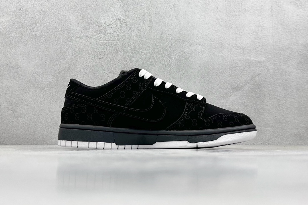 Nike SB Dunk Low x GUCCI 纯黑暗纹 FC1688-140