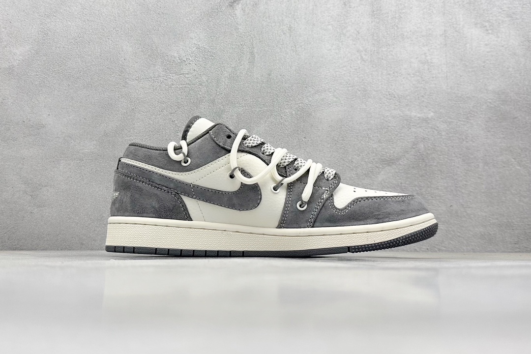 Fragment x TS x Air Jordan 1 Low x 暴力熊 解构绑带 三方联名倒钩低帮 SJ9950-018