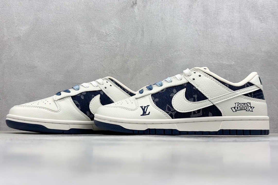 Nike SB Dunk Low x Louis Vuitton 白藏蓝牛仔布 XB3802-359