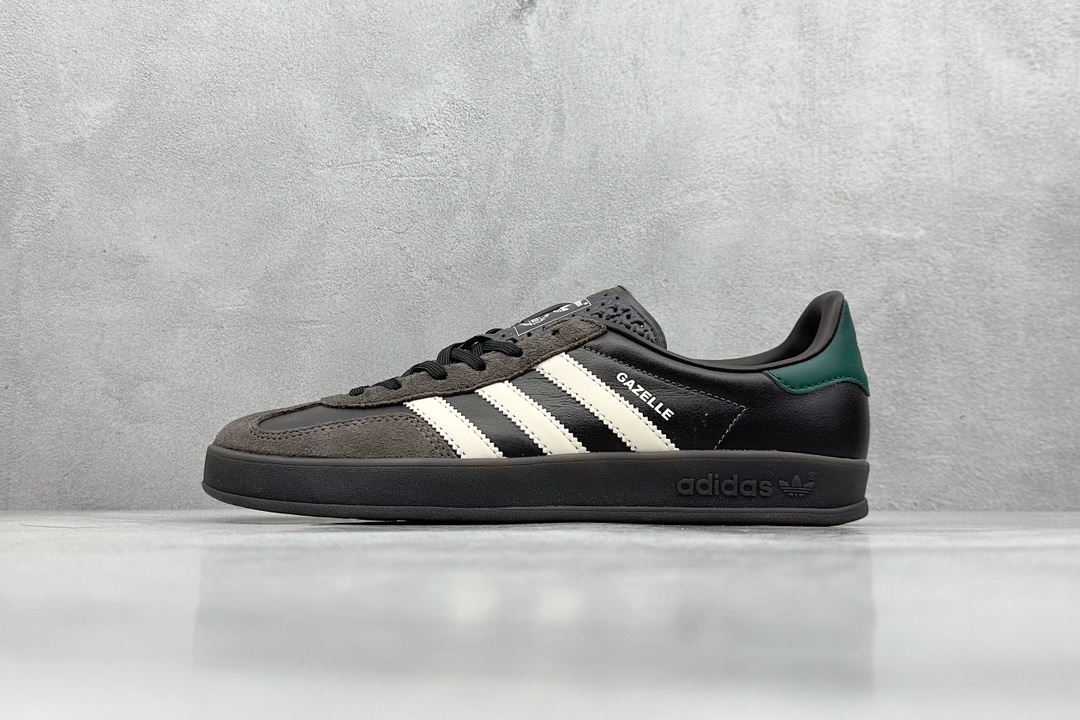 FS版 Adidas Originals Gazelle indoor 黑棕 低帮休闲板鞋 IH0374