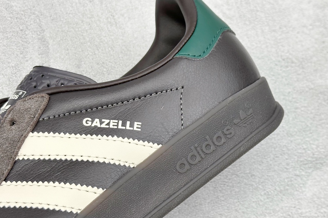 FS版 Adidas Originals Gazelle indoor 黑棕 低帮休闲板鞋 IH0374