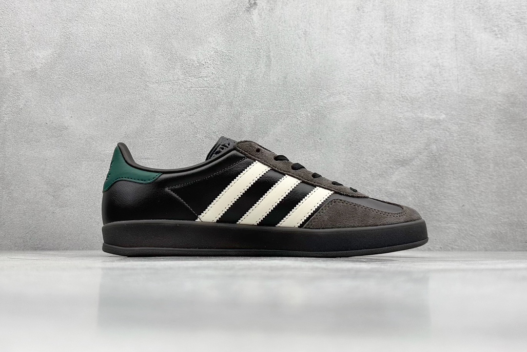 FS版 Adidas Originals Gazelle indoor 黑棕 低帮休闲板鞋 IH0374