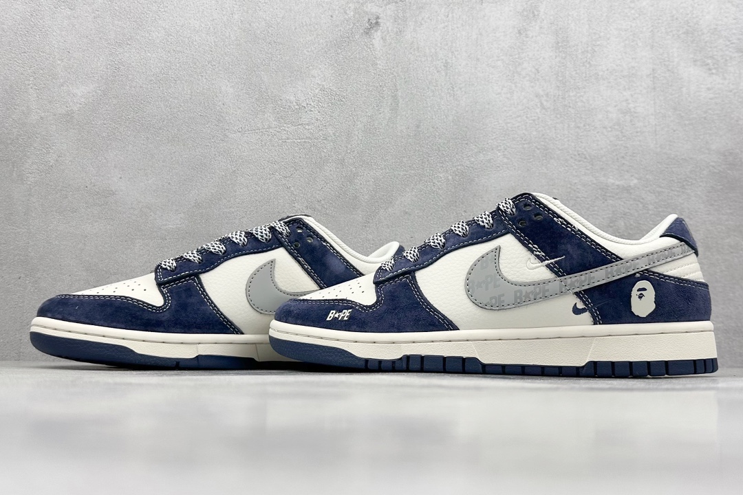 Nike SB Dunk Low x BAPE 白蓝双小钩满天星 XY1688-008