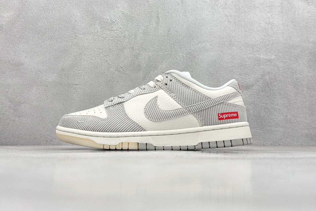 Nike SB Dunk Low x Supreme 白灰  FC1688-143