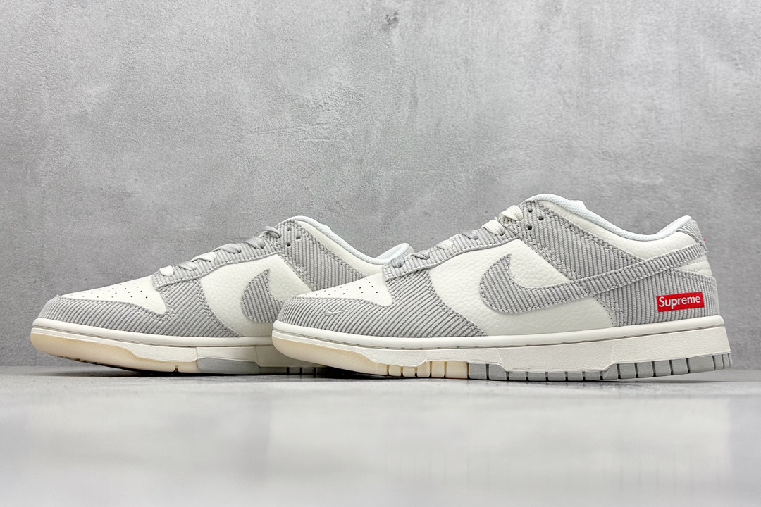 Nike SB Dunk Low x Supreme 白灰  FC1688-143