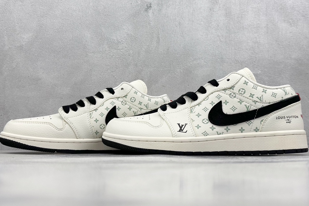 Air Jordan 1 Retro Low x Louis Vuitton 白黑 WG8850-009