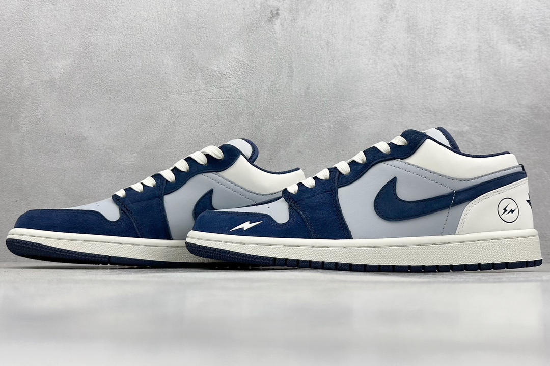 Air Jorda 1 Retro Low x Fragment Design 藤原浩 米蓝  DC2024-026