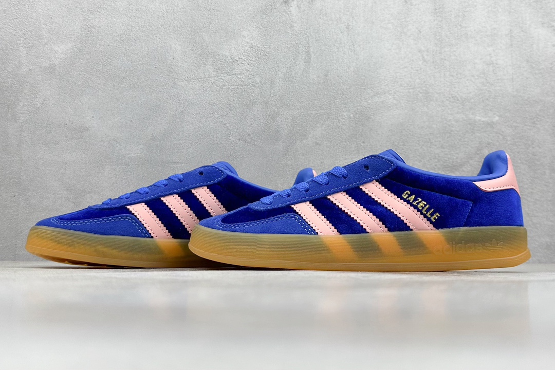 YH版 adidas Originals Gazelle INdoor 三叶草休闲防滑耐磨低帮板鞋  IG6785