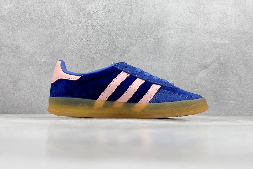 YH版 adidas Originals Gazelle INdoor 三叶草休闲防滑耐磨低帮板鞋  IG6785