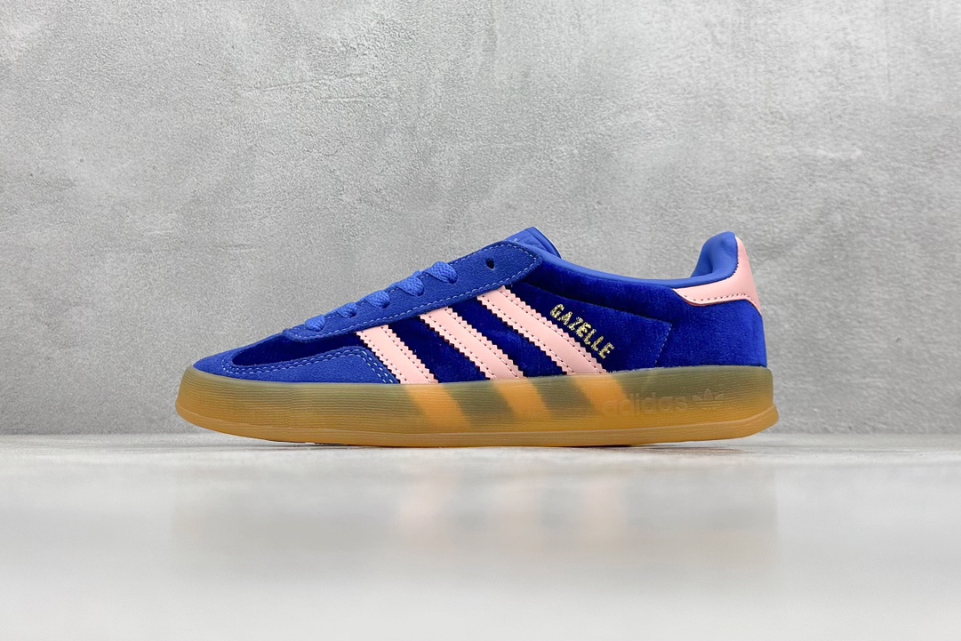 YH版 adidas Originals Gazelle INdoor 三叶草休闲防滑耐磨低帮板鞋  IG6785