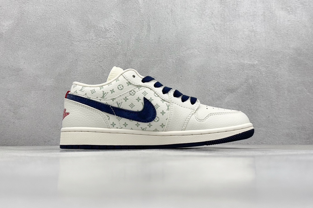 Air Jordan 1 Retro Low x Louis Vuitton 白蓝红  WG8850-001