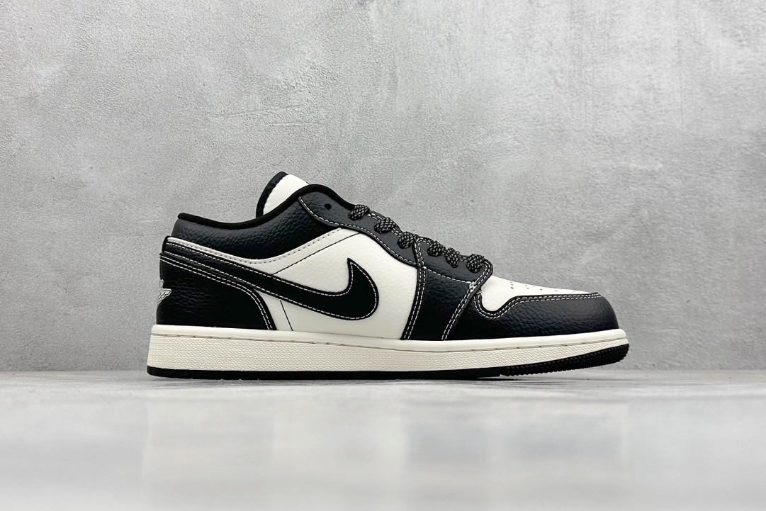 Air Jordan 1 Retro Low x Stussy 黑米小钩满天星   CF3688-023