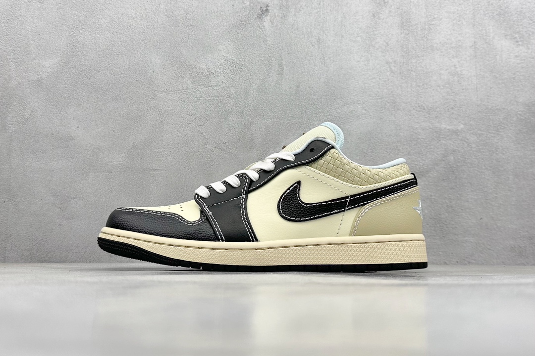 Dt纯原 Air Jordan 1 Low 米黄编织 HQ3437-101