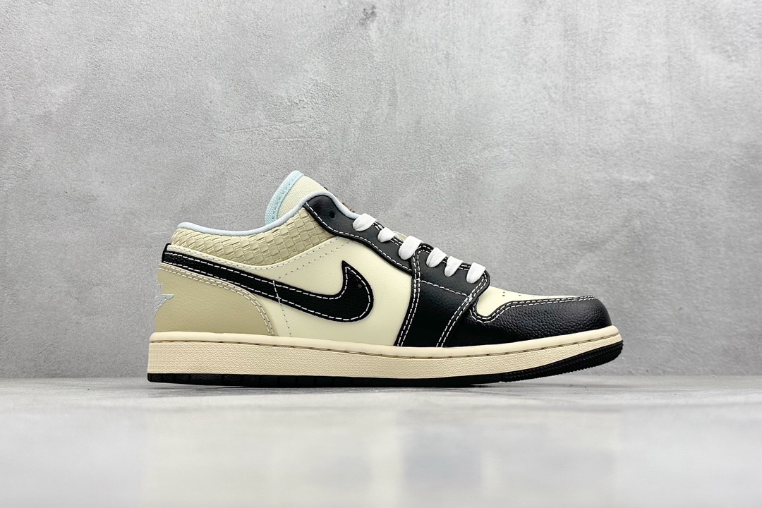 Dt纯原 Air Jordan 1 Low 米黄编织 HQ3437-101