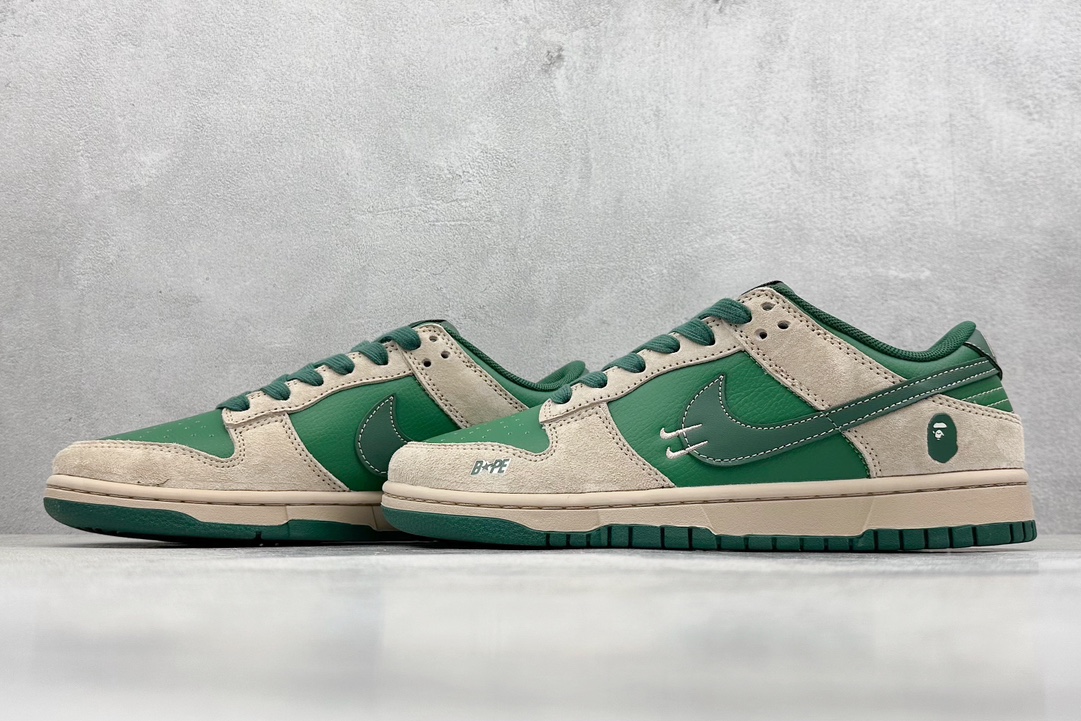 Nike SB Dunk Low x BAPE 绿棕双小钩  DQ1098-516