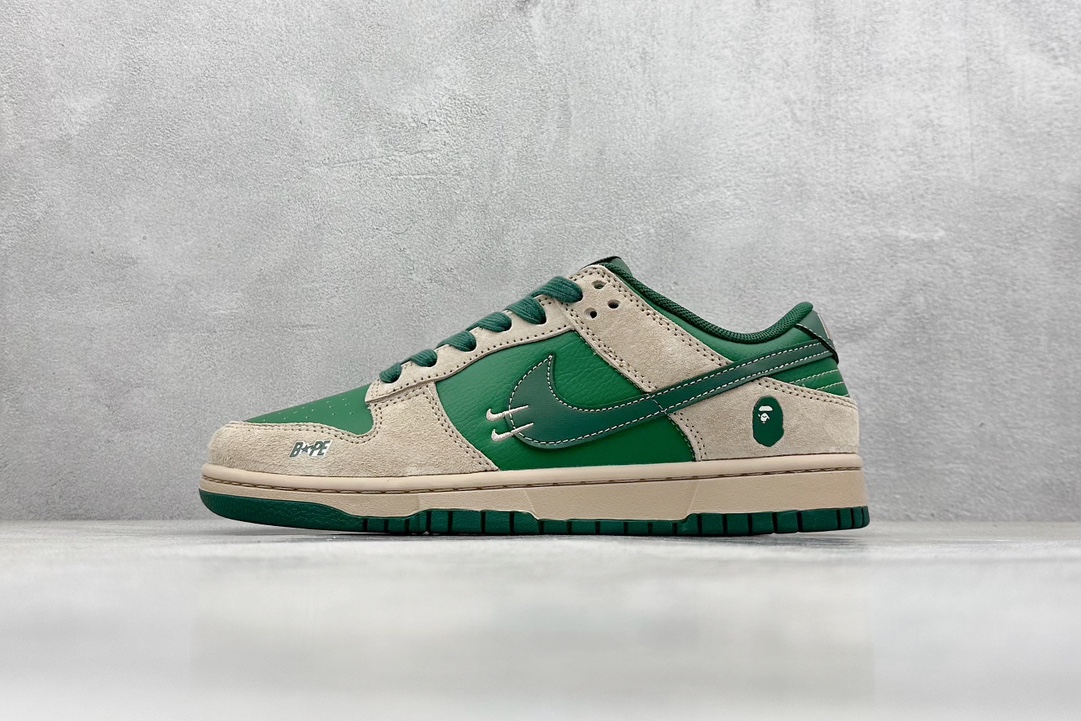 Nike SB Dunk Low x BAPE 绿棕双小钩  DQ1098-516