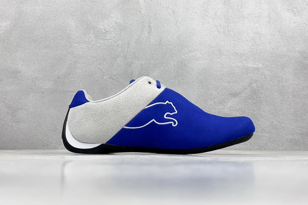 PUMA Future x SPARCO 联名 皮革牛皮织物 圆头休闲鞋