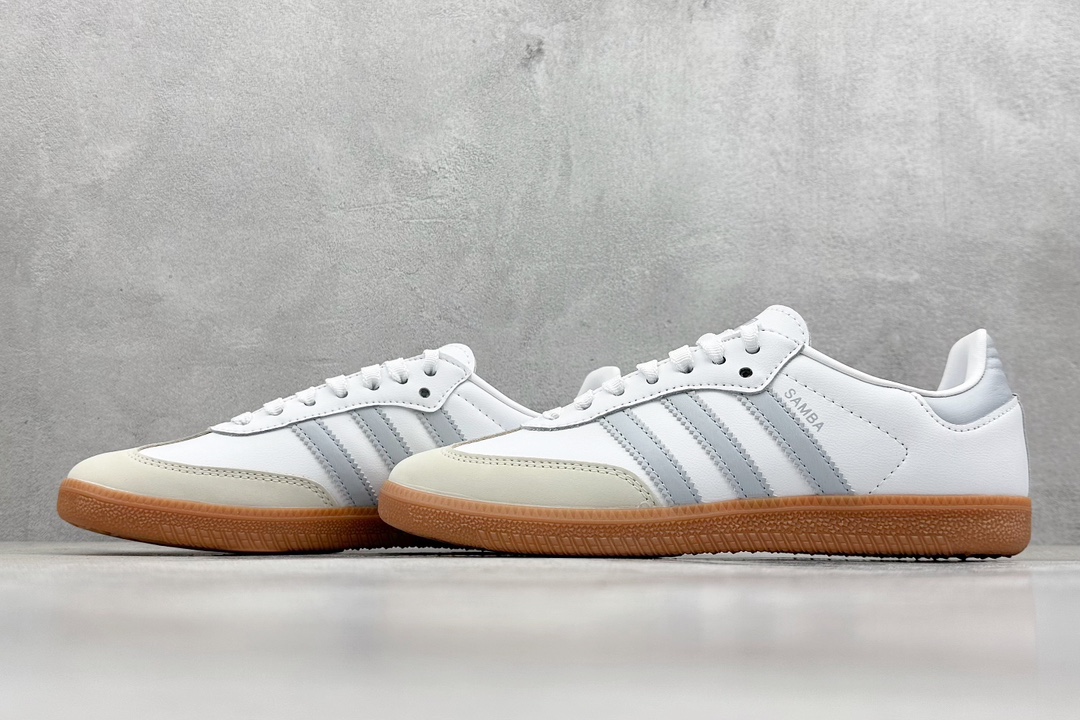 RS版 adidas originals Samba OG 白蓝  IE0877