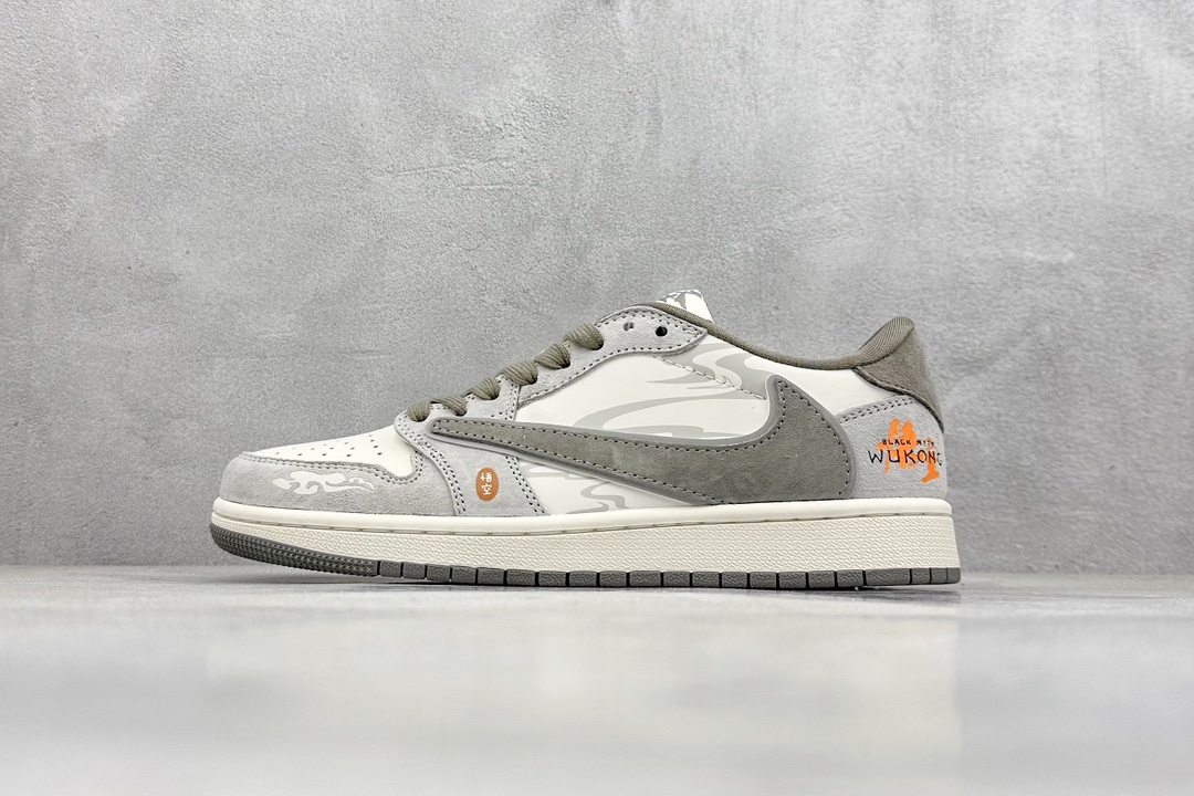 Travis Scott x Nike Air Jordan 1 Low 黑神话悟空 米浅棕 Air Jordan 1 Low 反转米浅棕倒钩  DM6688-610