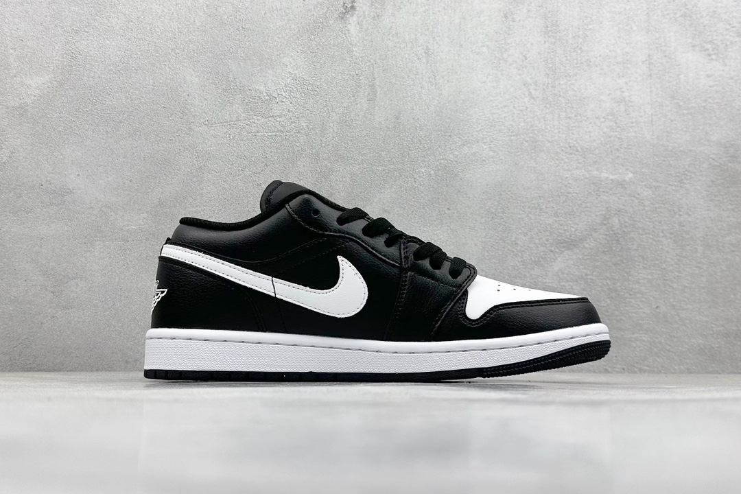 K版 Air Jordan 1 Low 黑白 AJ1乔1低帮休闲板鞋 553558-043