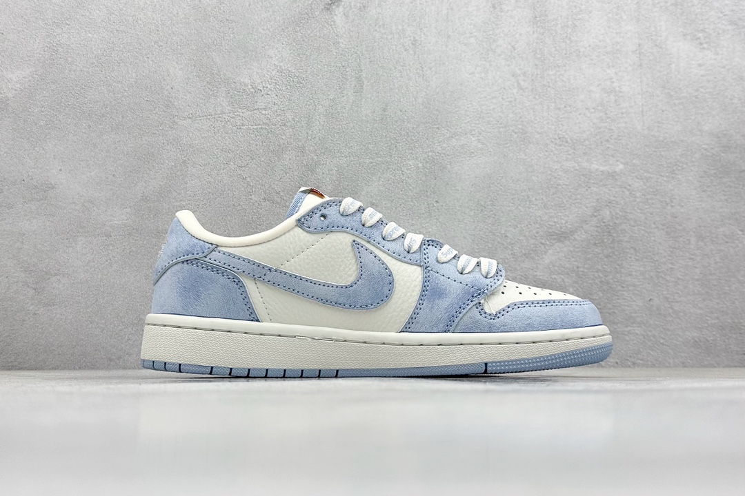 Travis Scott x Nike Air Jordan 1 Low x Supreme 米蓝 Air Jordan 1 Low 反转米蓝小钩倒钩 CH6336-010