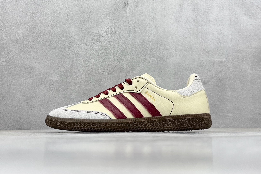 R版 adidas originals Samba OG 米白红 IG1987