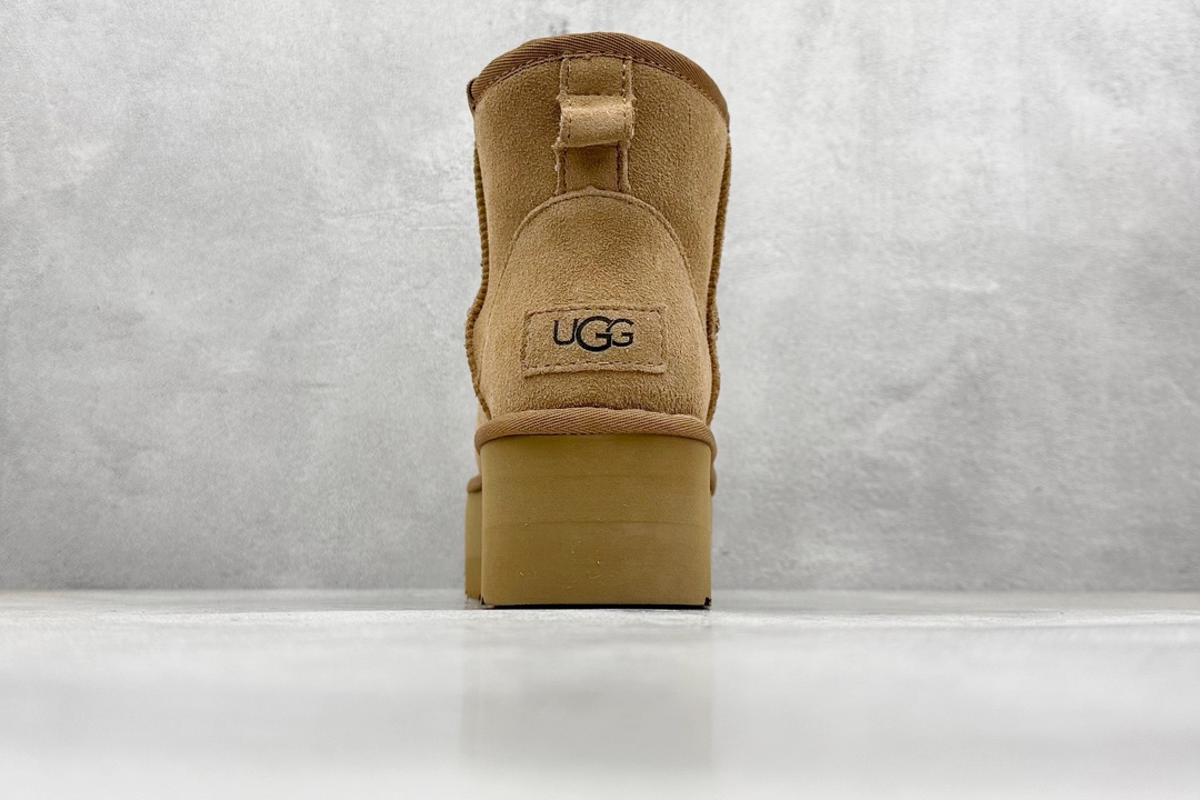 UGG 厚底中筒5cm 小红书爆款 广州外贸大厂生产 鞋头到鞋垫真羊皮毛一体