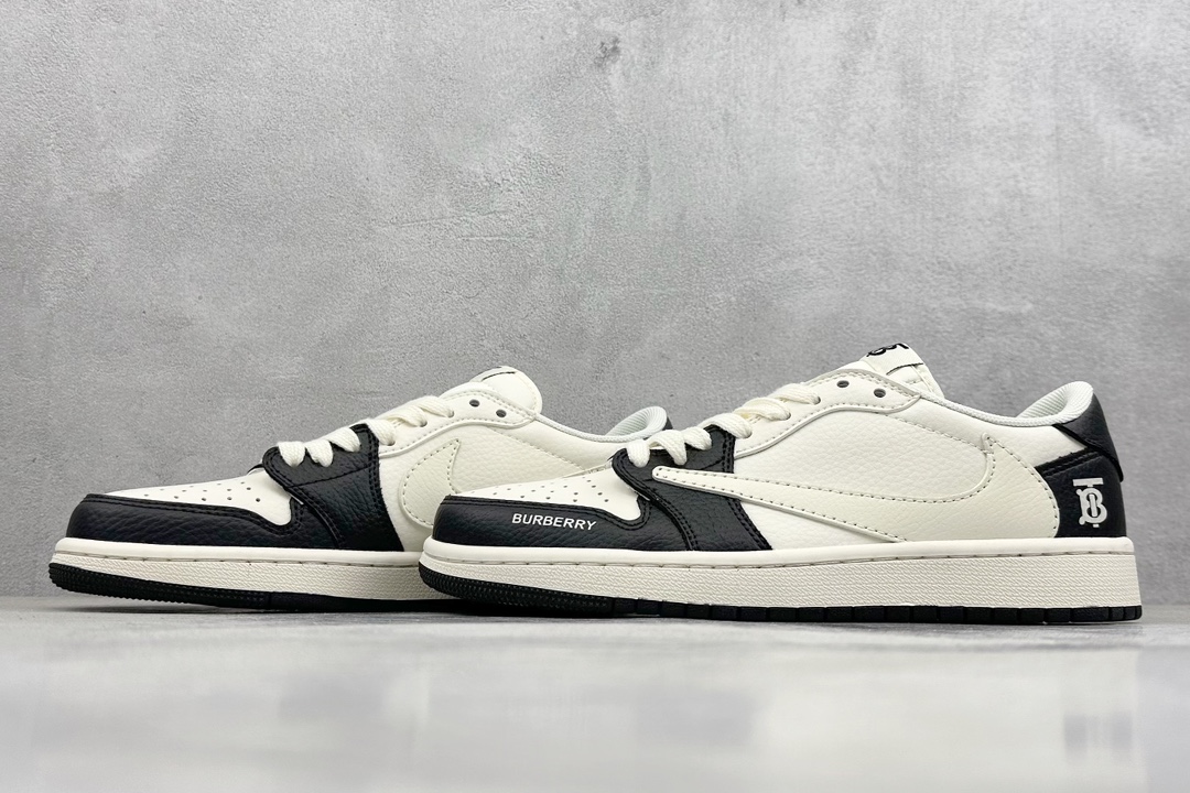 A Fragment x Travis Scott x BURBRRRY Air Jordan 1 Low 三方联名倒钩 QY0966-117