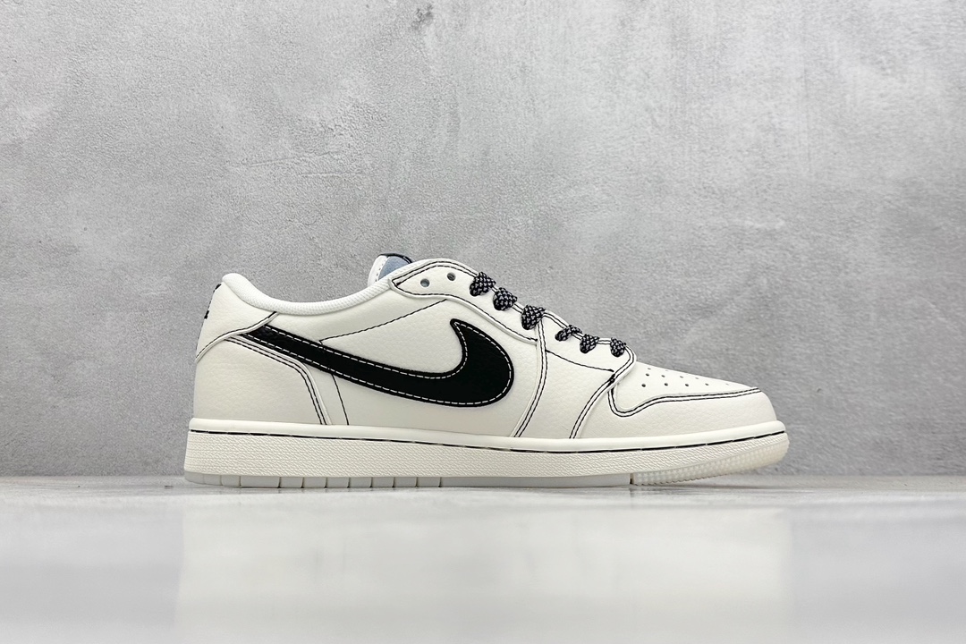 Travis Scott x Fragment Design x Air Jordan 1 Low OG SP AJ1 乔1 纪梵希联名-黑勾水晶 低帮文化休闲板鞋 XY2688-111