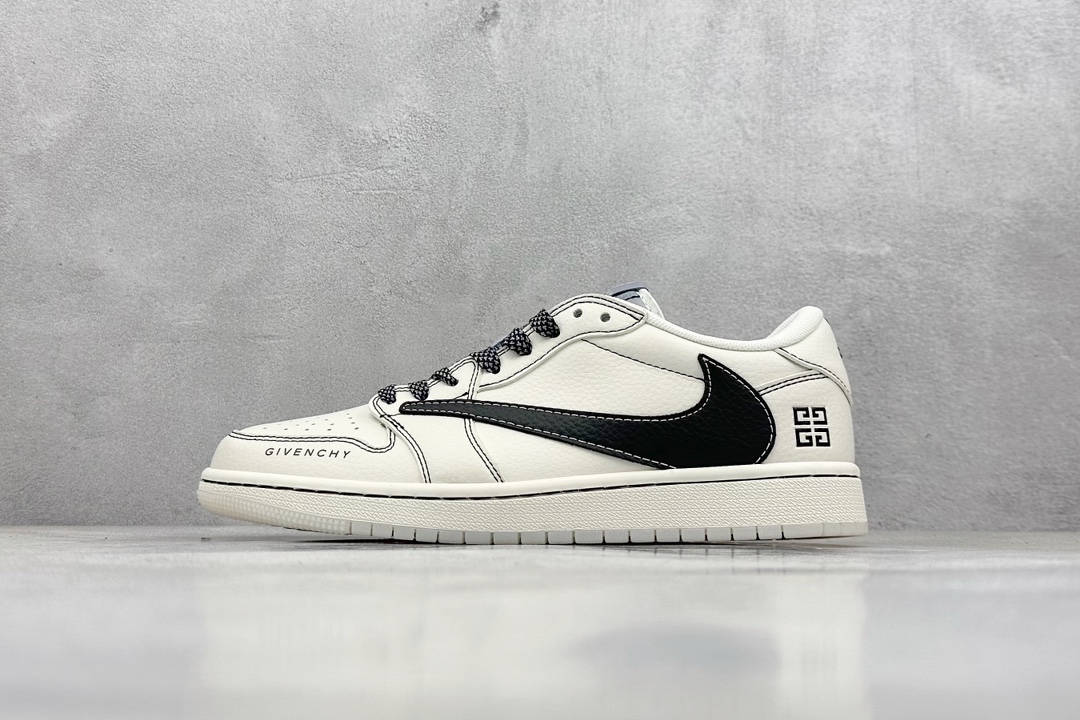 Travis Scott x Fragment Design x Air Jordan 1 Low OG SP AJ1 乔1 纪梵希联名-黑勾水晶 低帮文化休闲板鞋 XY2688-111