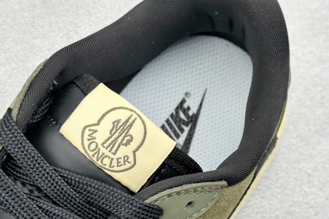 Travis Scott x Nike Air Jordan 1 Low x Moncler Air Jordan 1 Low 反转军绿黑小钩倒钩 CH6336-007