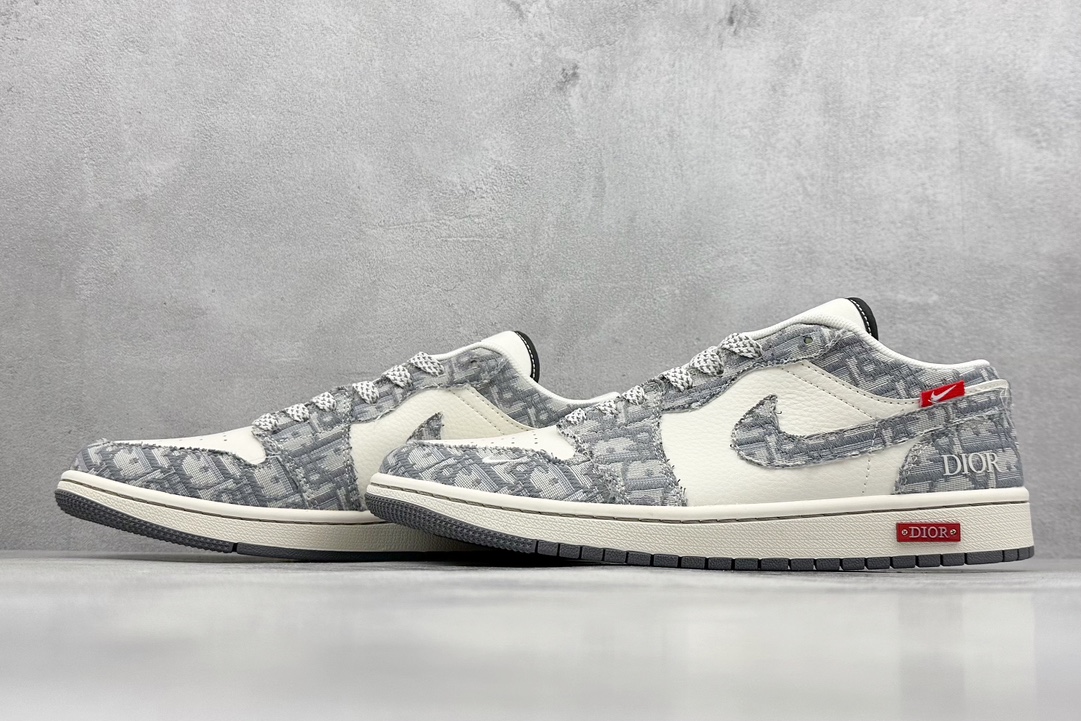 Air Jordan 1 Retro Low x Dior 白浅灰 SJ9950-037