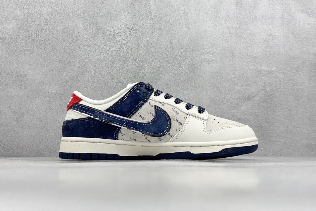 Nike SB Dunk Low x Stussy 白红蓝小钩满天星 XX2025-609