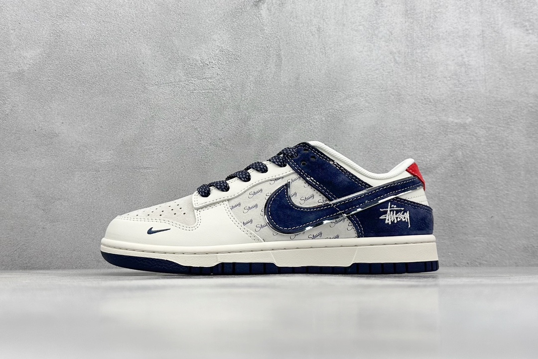 Nike SB Dunk Low x Stussy 白红蓝小钩满天星 XX2025-609