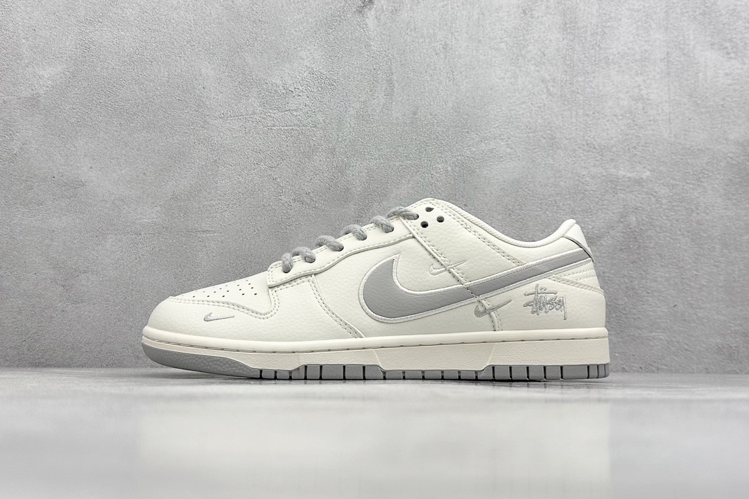 Nike SB Dunk Low x Stussy 米白灰三小钩 SJ2068-282