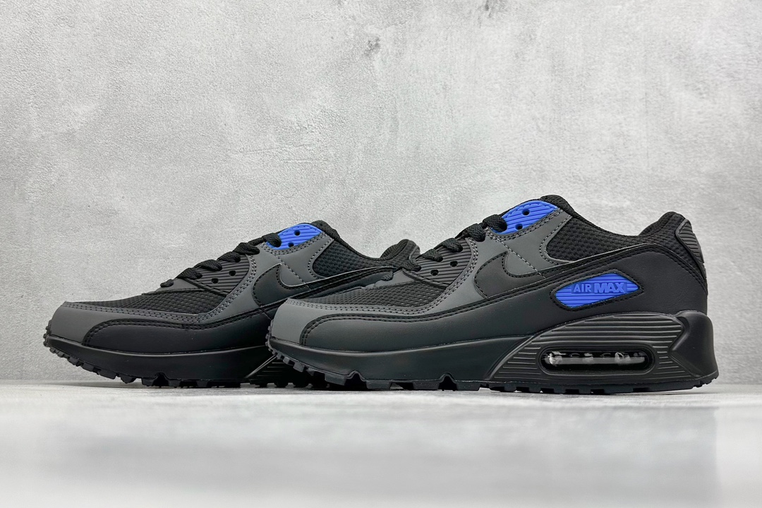 Nike Air Max 90 百搭运动气垫跑鞋 全新包边设计处的斑点由 DH4095-001