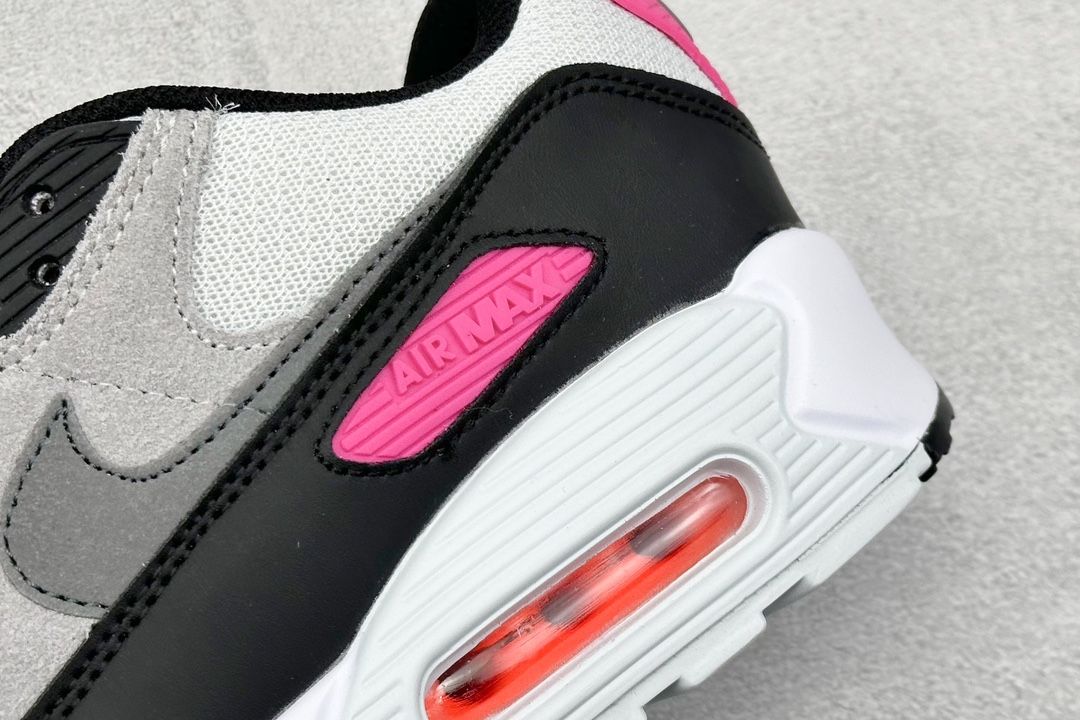 Nike Air Max 90 百搭运动气垫跑鞋 全新包边设计处的斑点由 FN6958-002