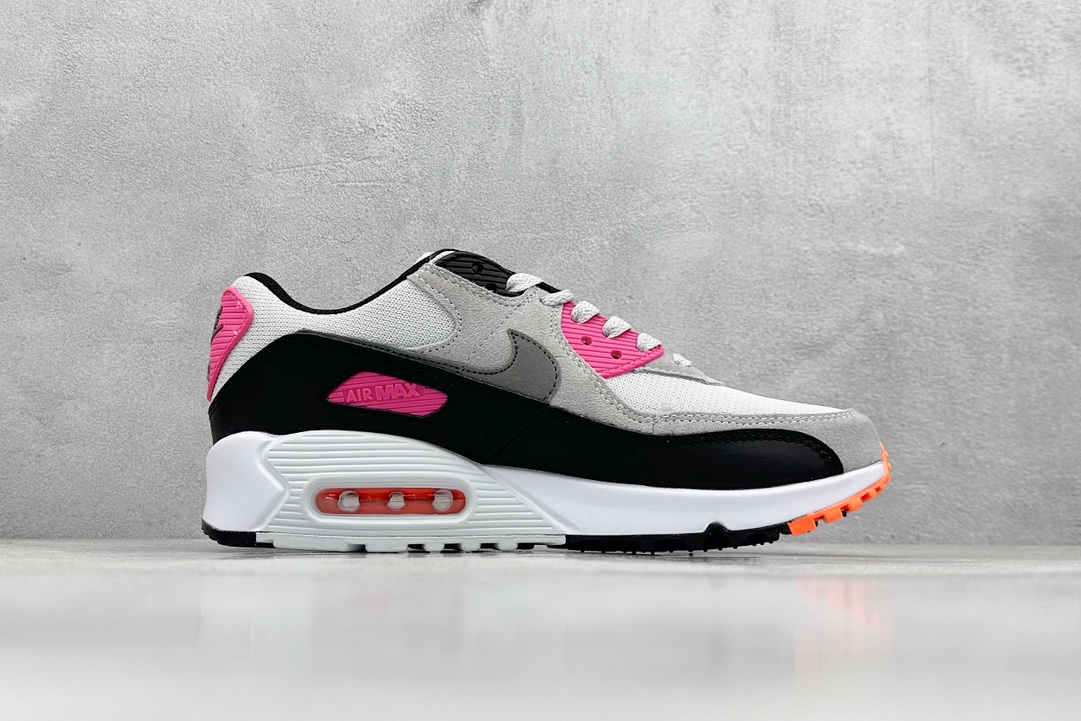 Nike Air Max 90 百搭运动气垫跑鞋 全新包边设计处的斑点由 FN6958-002