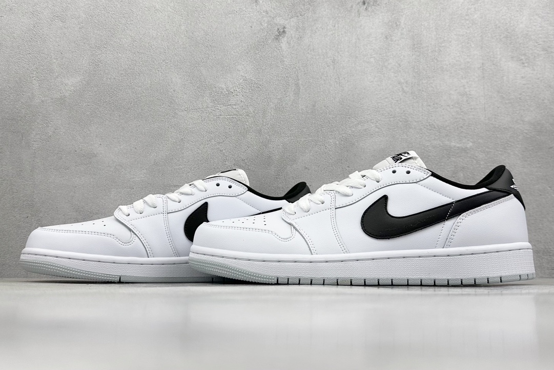 K版 Air Jordan 1 Low 白黑 AJ1乔1低帮休闲板鞋 FB9933-102