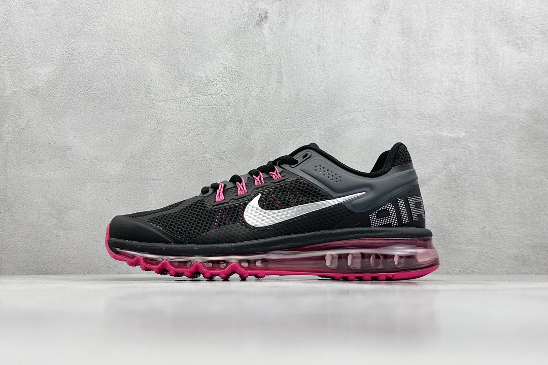 YH NIKE Air Max 2013 耐克复古透气网布 全掌气垫 缓震跑步鞋555753-001